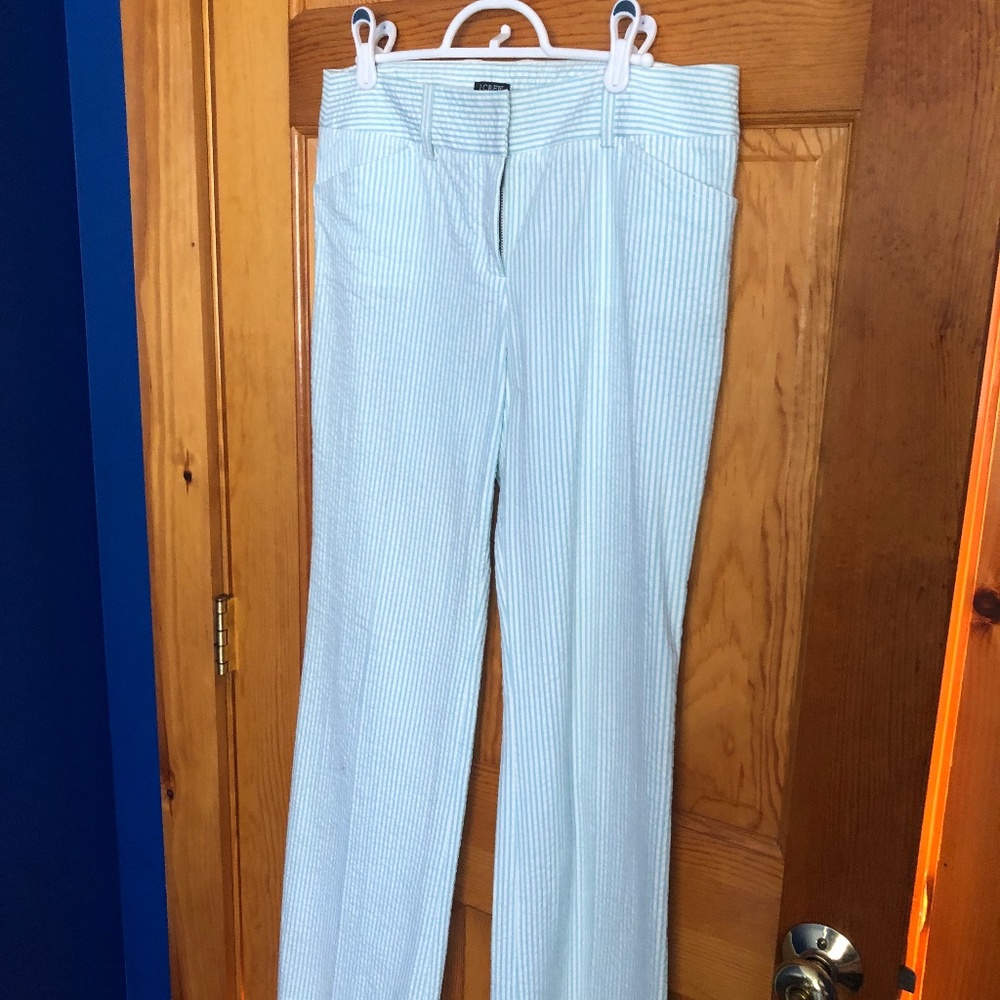 J crew striped pants